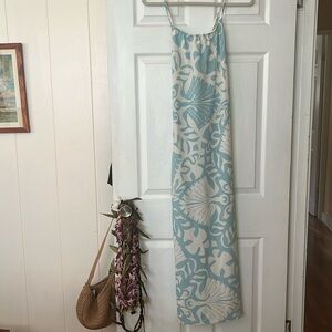 NWT Manuheali’i Nihos Palm Waikiki Dress in Sky Medium